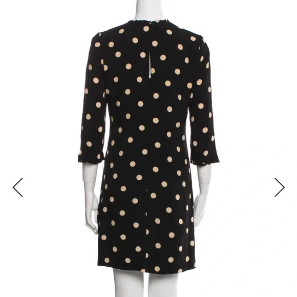 kate spade black polka dot dress, size 4 / small - Picture 3 of 7